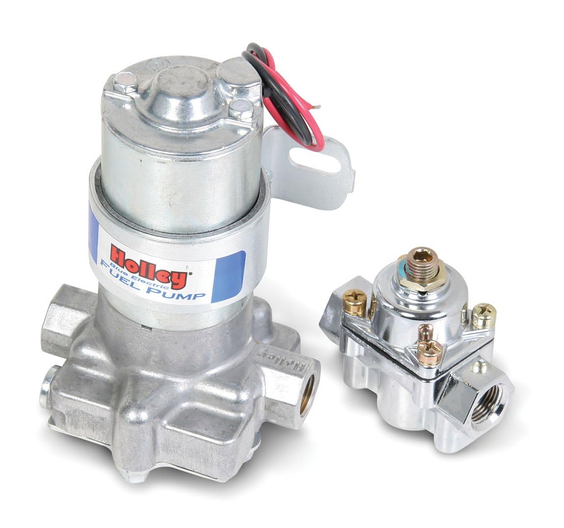 Holley 12-802-1 110 Gph Blue Electric Fuel Pump With Regulator