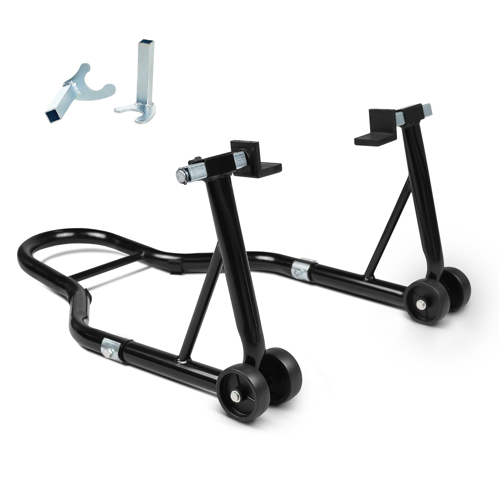 Donext Motorcycle Stand 850Lb Sport Bike Rear Wheel Lift Swingarm Paddock Stands Black, U+L
