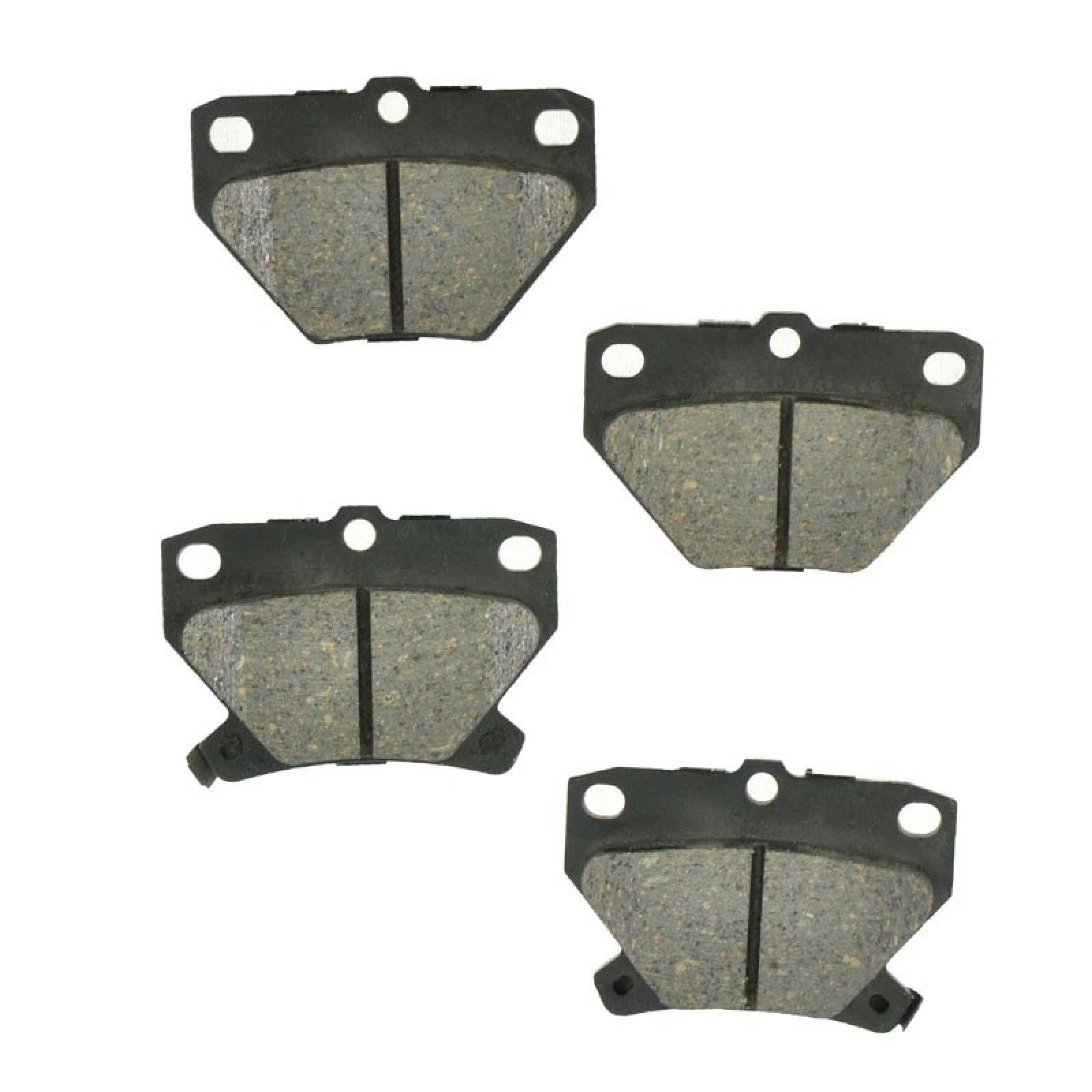 TRQ Rear Brake Pad & Rotor Kit Brake Pads Brake Rotor Ceramic Compatible with 2003-2006 Pontiac Vibe 2000-2005 Toyota Celica 200