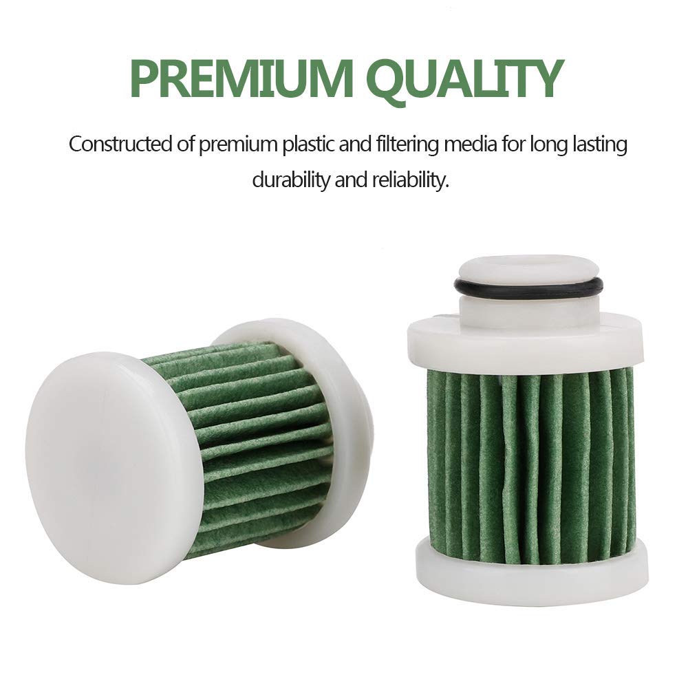 Xislet 2PCS Primary Fuel Filter Element Compatible with Yamaha F40A F50/T50 F60/T60 F70 F90 F115 Outboard # 6D8-WS24A-00-00 (200