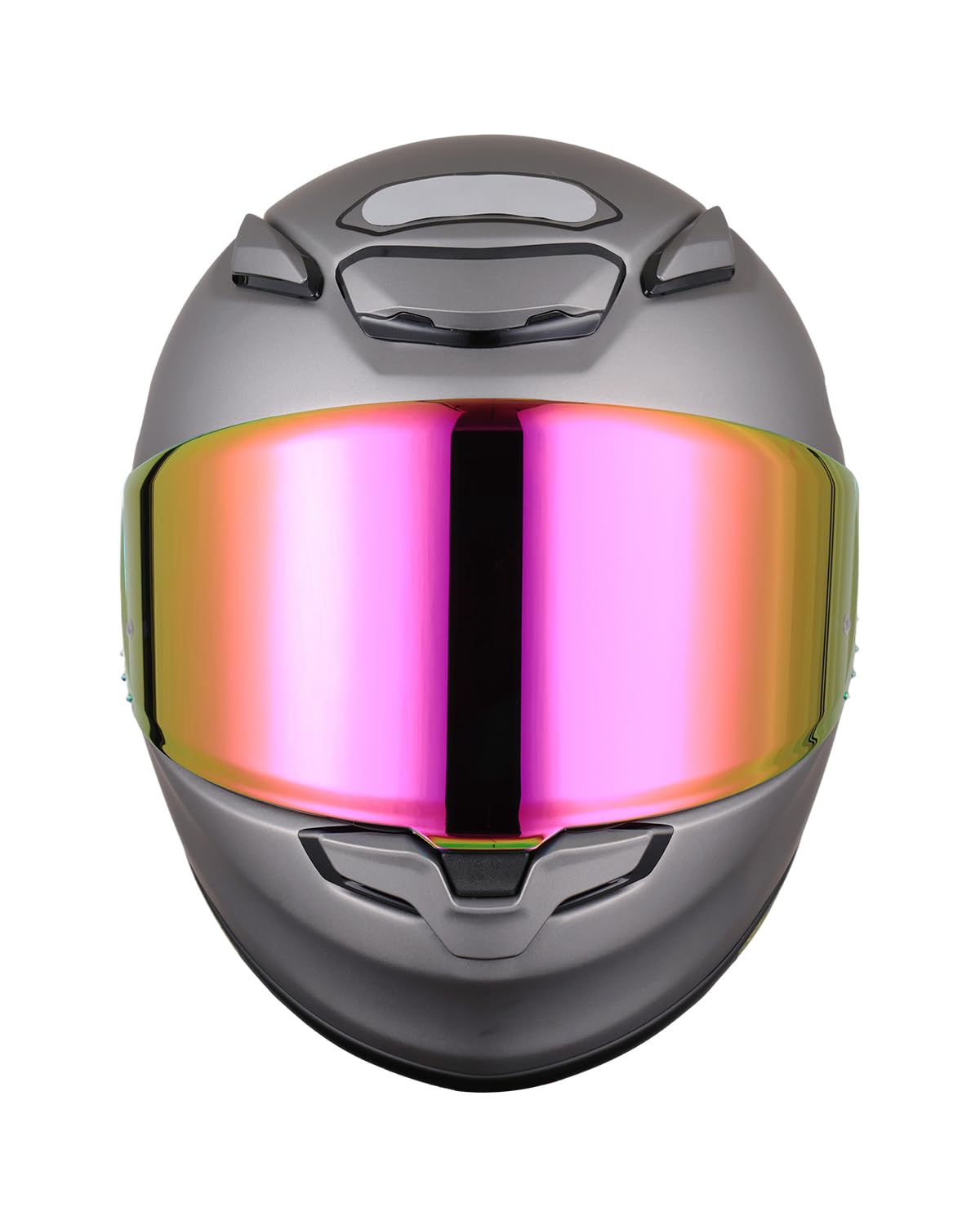 Soman RF-1400 Helmet Visor Shield, CWR-F2 Face Shield, Polycarbonate, Smoke Revo Purple-Red, Model Z8