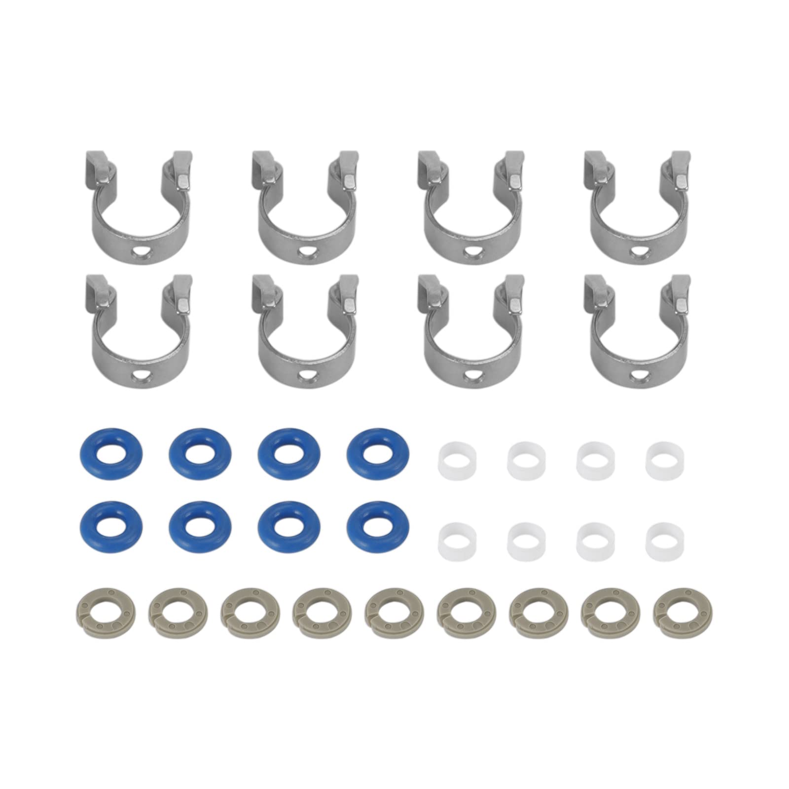 Frezon 8PCS Fuel Injectors Repair Seal Kit Fit for Jaguar 5.0L V8 and for Range Rover 5.0L V8