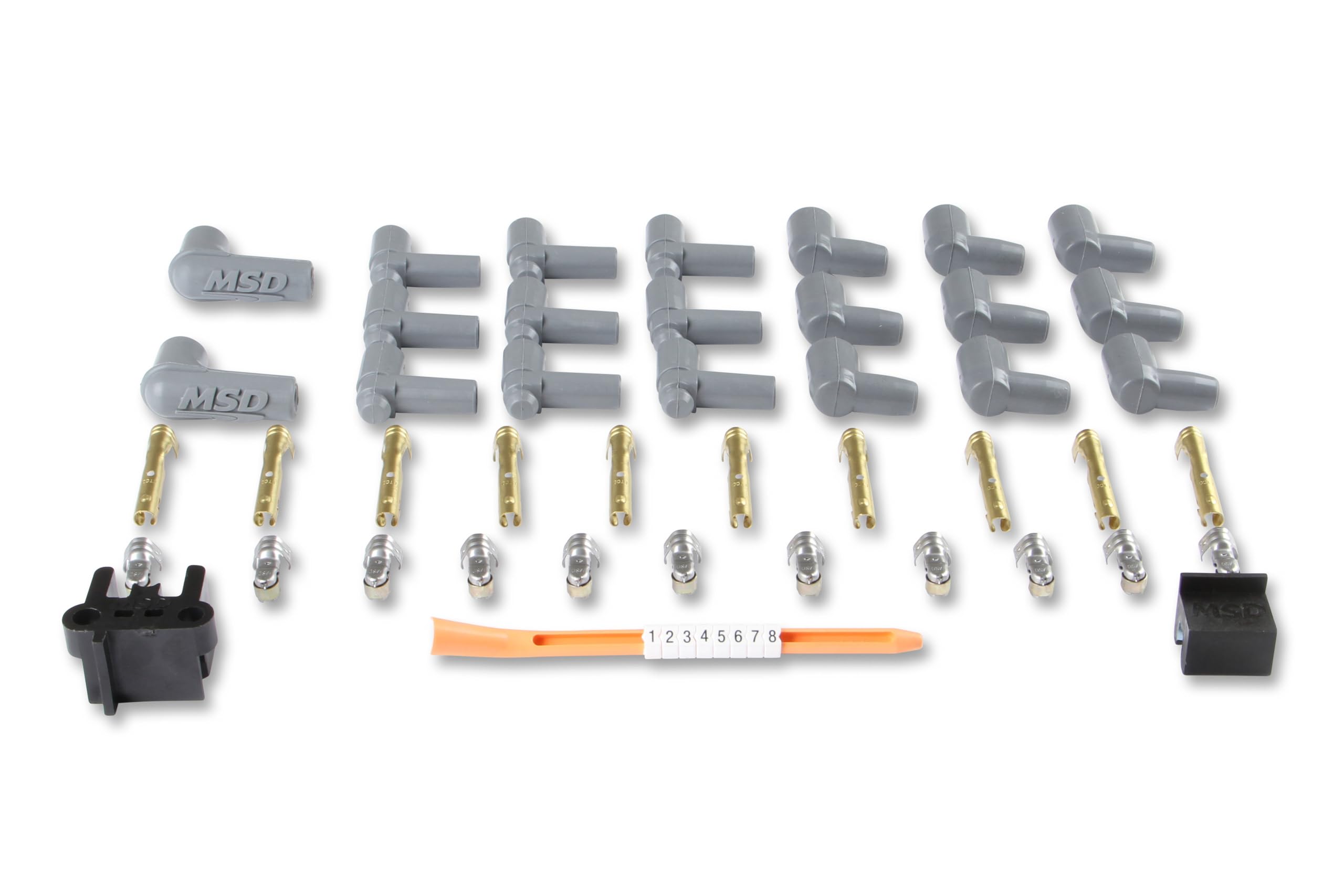 Msd 31239 Super Conductor Spark Plug Wire Set 8 Cyl 90°: Plug, Socket/Hei Cap