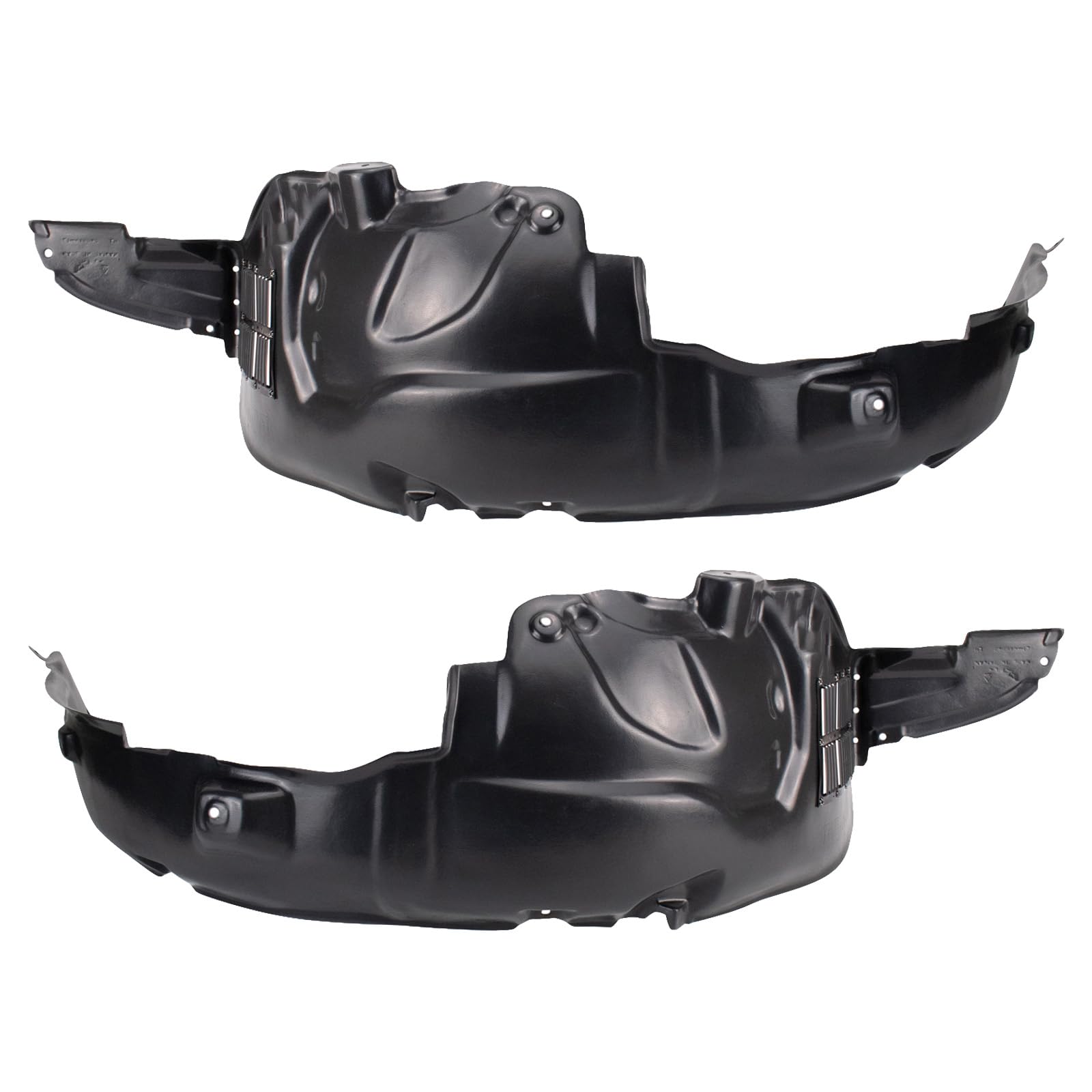 Trq Inner Fender Liner Set Compatible With 2006-2008 Kia Optima Ki1248105 Ki1249105