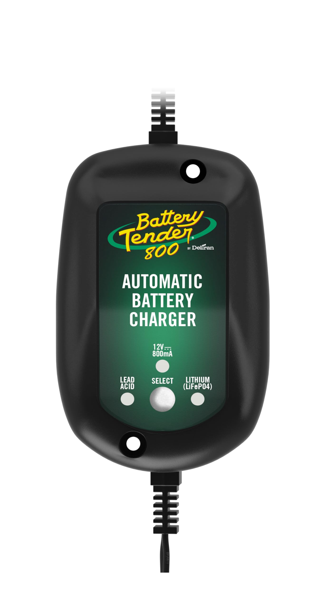 Battery Tender 800mA 12V Weather Resistant Battery Charger and Maintainer - Marine and Automotive Smart Fully Automatic for Boat
