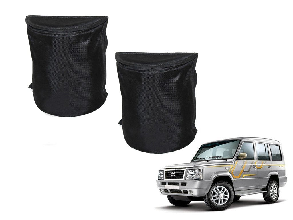 Kozdiko Semi Cylindrical Car Dustbin Set of 2 Pcs for Tata Sumo