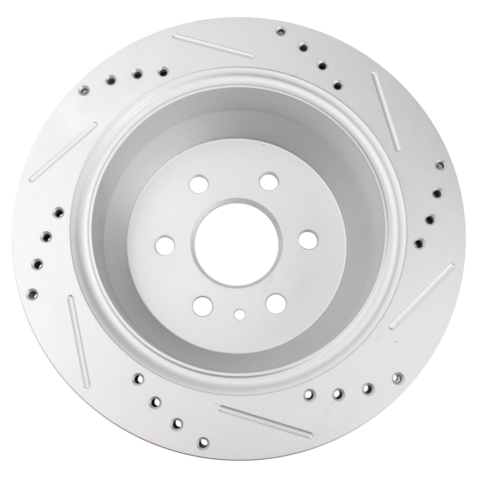 Trq Rear Performance Brake Rotors Set Vented Premium G-Coated Compatible With 2015-2021 Chevrolet Colorado Gmc Canyon