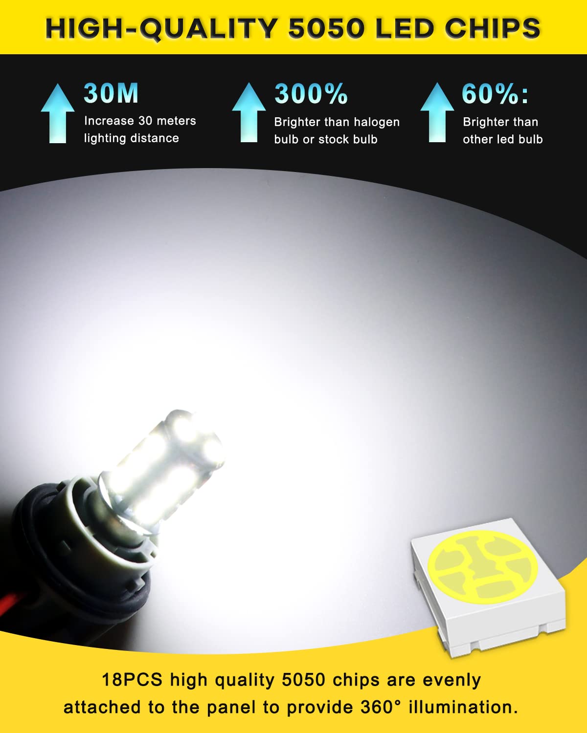 Qoope 1156 Led Bulb White 1141 Led Bulbs Rv Light Interior Bulbs 7506 1003 1073 Ba15S Led Bulb 18Smd 5050 Replacement For 12V Ca