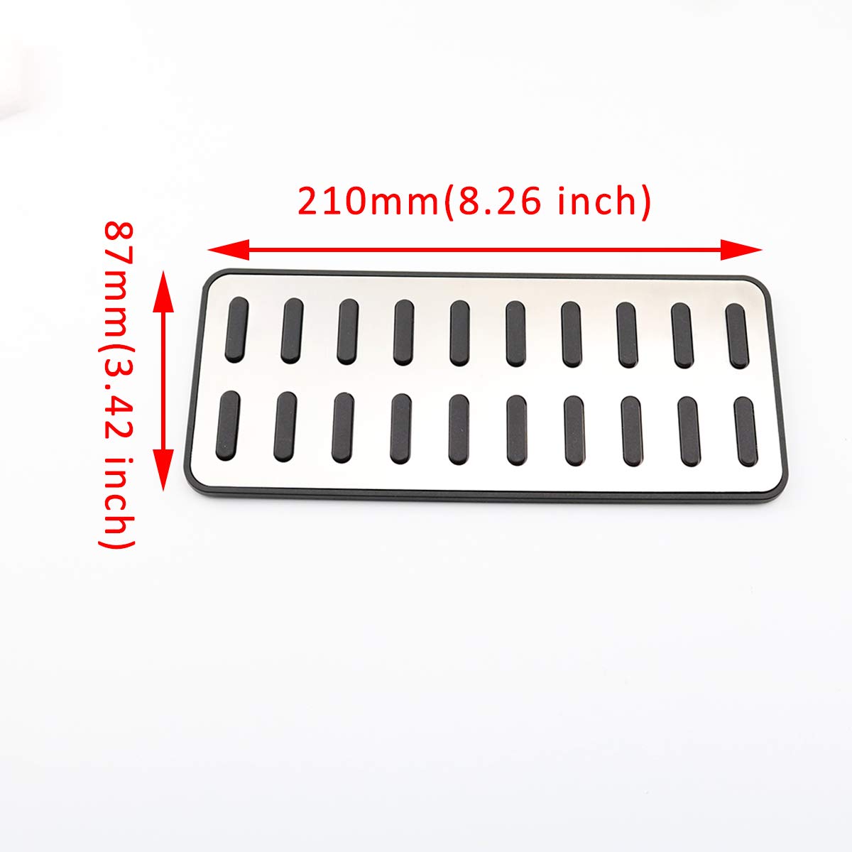 Mymoccy Car Foot Rest Pedal Cover For Hyundai Elantra I30 Santa Fe Tucson Kia Optima K5 Etc Footrest Accessories (Aluminum Alloy)
