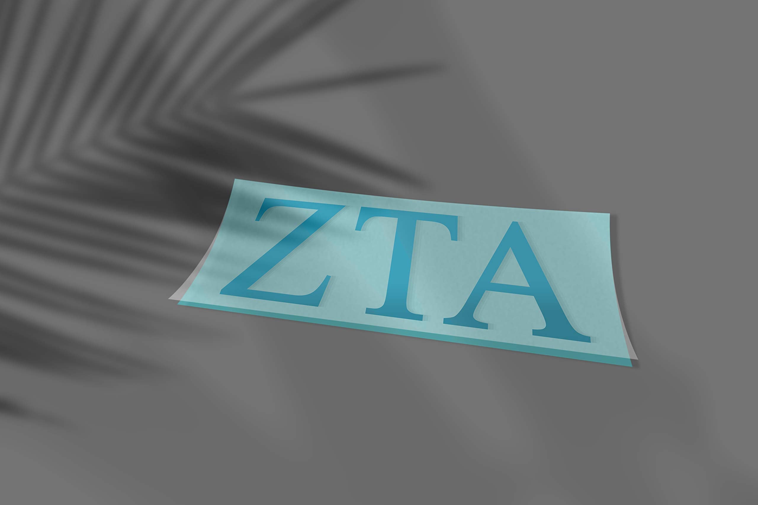 Pro-Graphx Zeta Tau Alpha Sticker Decal, 2.5" Tall, Sky Blue, Vinyl, Model 715834866936