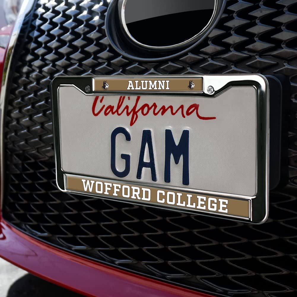 GRAPHICS & MORE Wofford College Alumni License Plate Frame - Metal, Full Size, OneSize