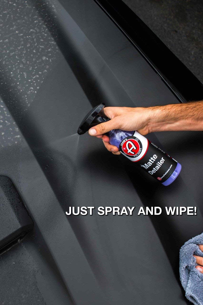 Adam's Polishes Matte Detailer - Specialized Formula, 16 oz, Purple, Model MD, No Shine Finish