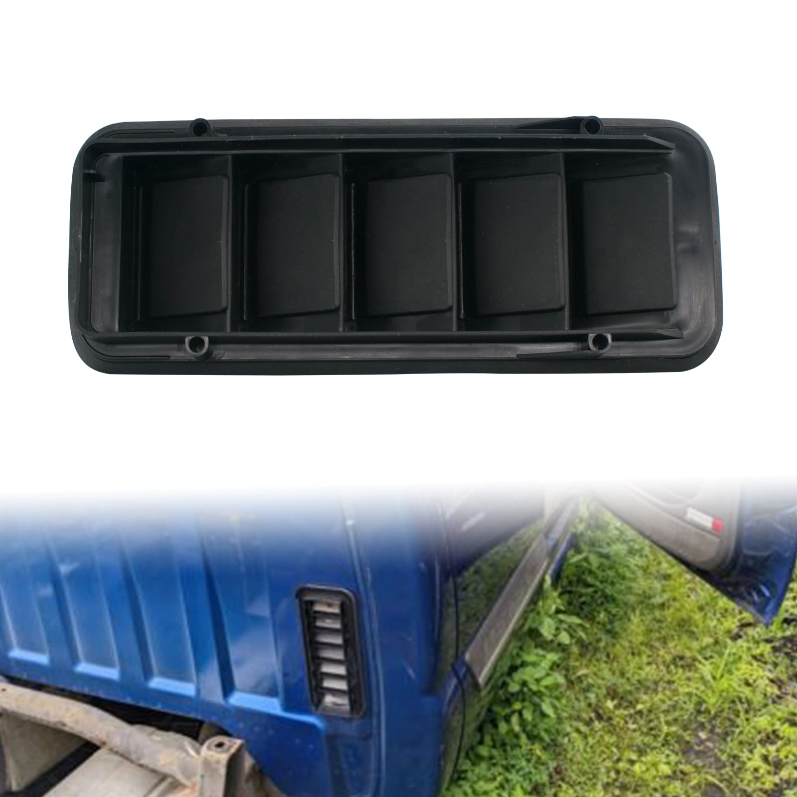 CRAZYPARTS Cabin Pressure Vent Grille #13596856 for Colorado Silverado 1500 & GMC Sierra 2500 HD, Black, 2 Pack