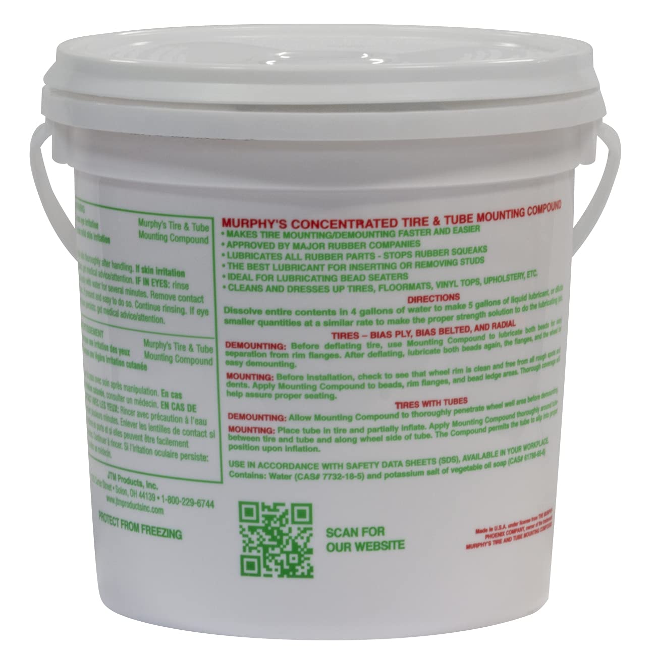 Tire and Tube Mounting Compound - REM 46634 - 8 lb. Pail for Easy Tire Installation