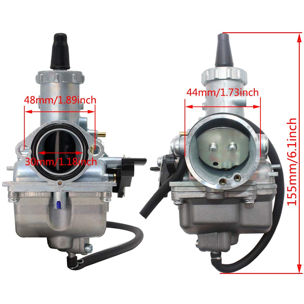 Vm26 30Mm Carb Carburetor With Air Filter Compatible With Motorcycle Pz30 200Cc 250Cc Hawk Go-Kart Taotao Sunl Jcl Jetmoto Kazum
