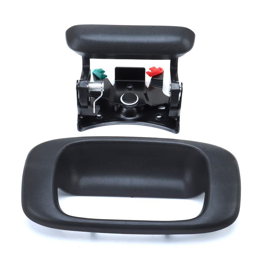 Tailgate Handle Latch And Bezel Trim With Rod Clips For 1999-2007 Chevy Silverado Gmc Sierra 1500 2500 3500 | Replaces# 15997911