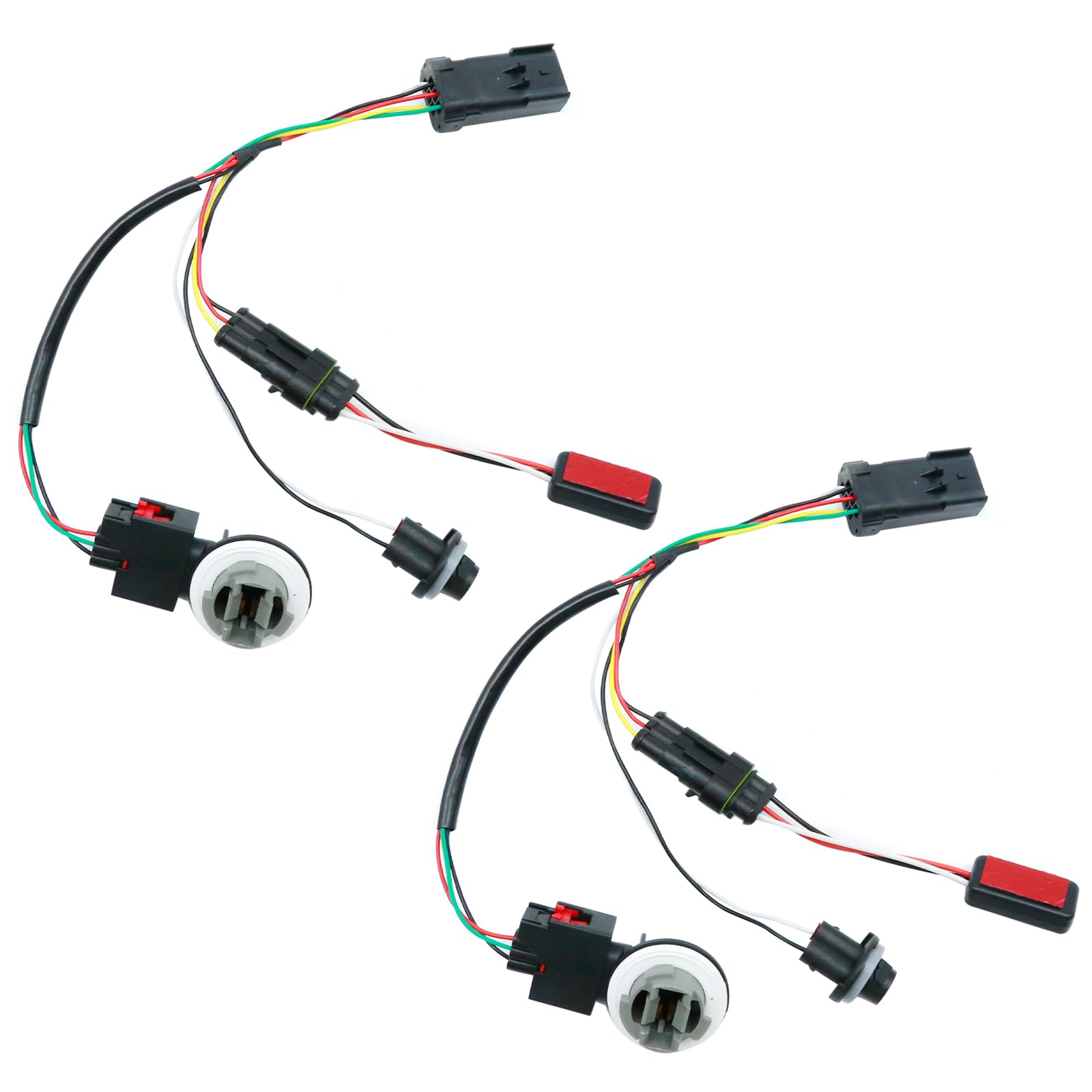 Vkinman 2 Pack 55277415AA Tail Lights Wiring Adapter Assembly, Replacement for Ram 1500 2013-2022, Replacement for Ram 2500/3500