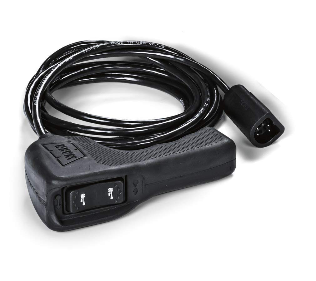 WARN 83665 Hand Held Plug-In Truck Winch Remote Controller with Ergonomic Grip and 12 Connector Cable