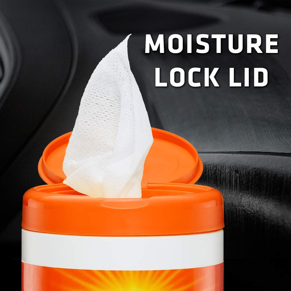 Armor All Car Interior Cleaner Protectant Wipes - Cleaning For Cars & Truck & Motorcycle, New Car, 25 Count (Pack Of 6), 78533-6