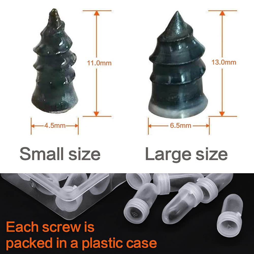NORSHIRE Tire Repair Kit - Self-Tapping Rubber Nails for Car, Motorcycle, ATV - Model RN9, Small Size