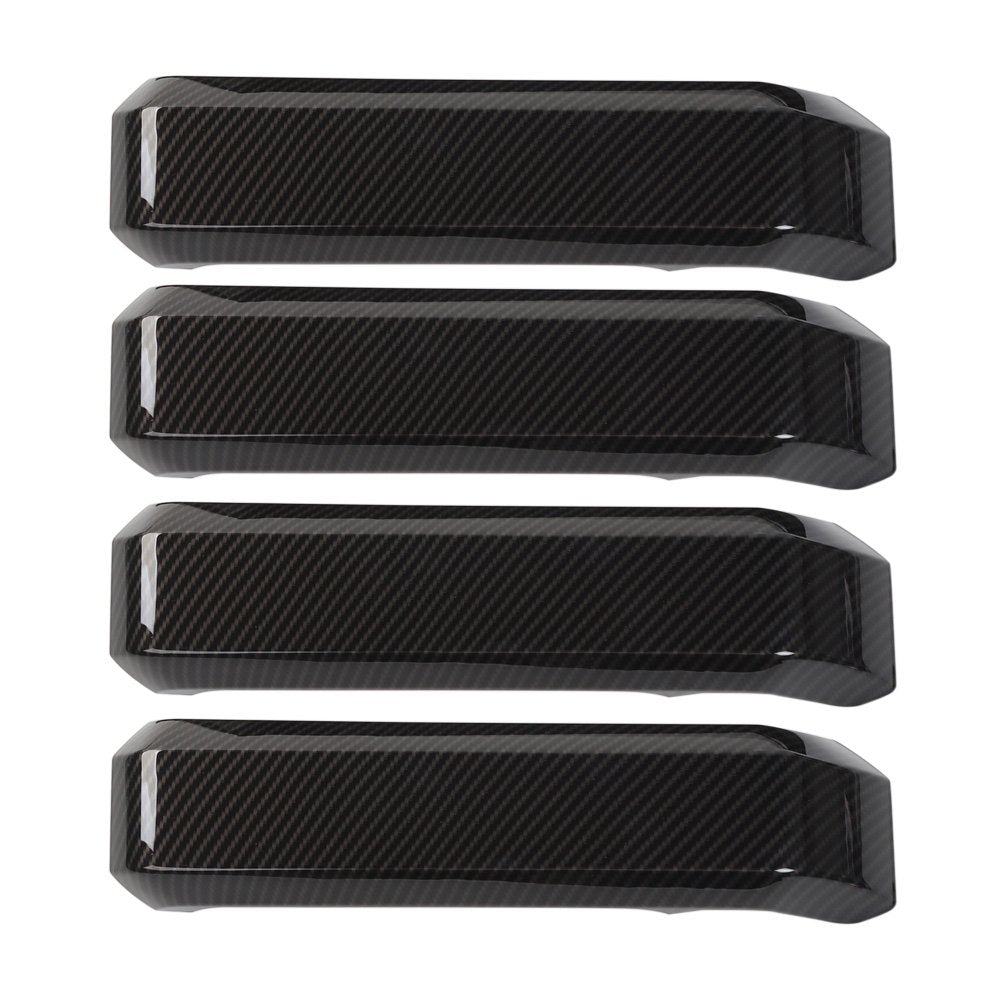 Voodonala For F150 Inner Door Handles Covers Interior Decoration Trim Kits For F150 2015-2020 Accessories, Carbon Fiber Grain, 4
