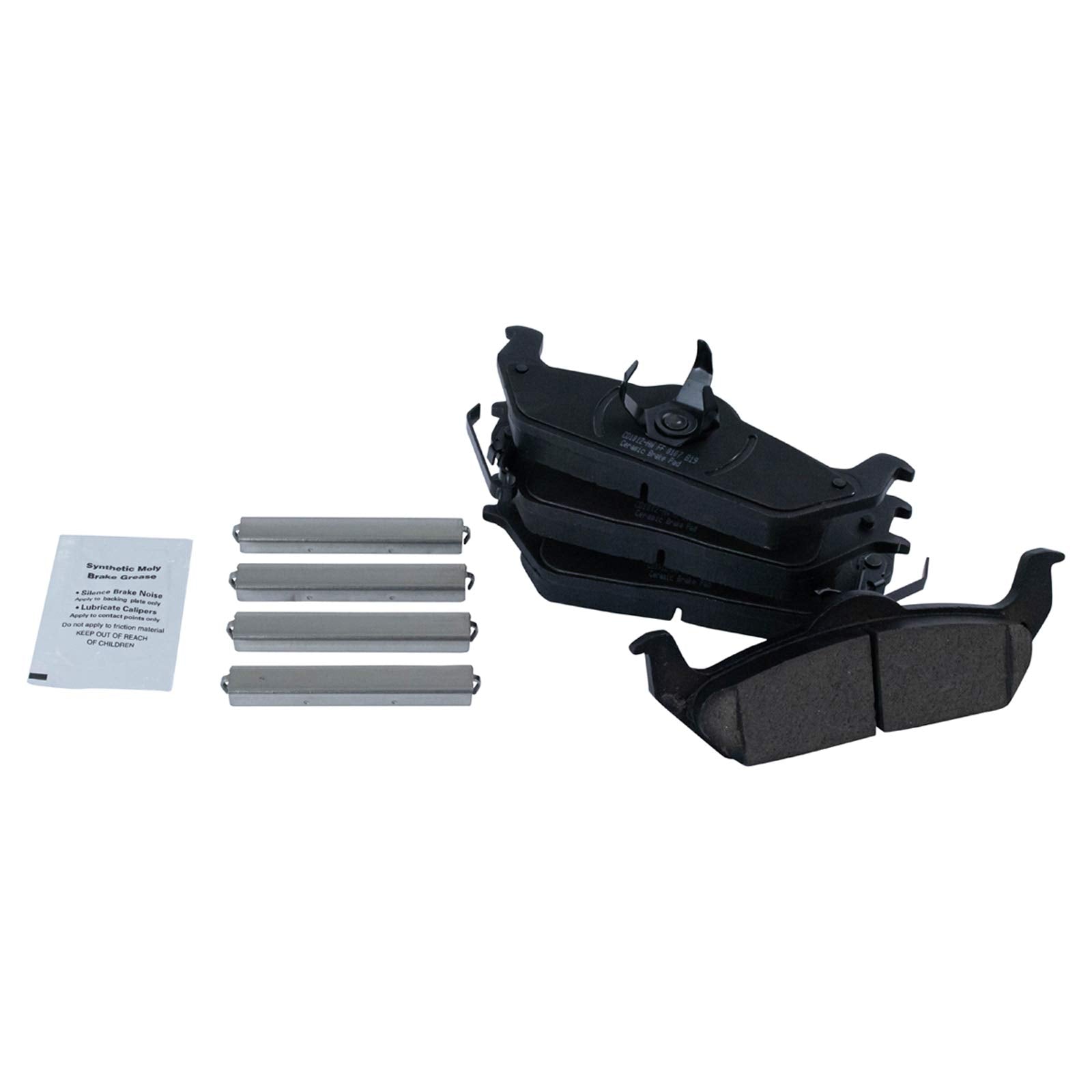 Trq Rear Ceramic Brake Pad & Rotor Kit Compatible With 2009-2010 Ford F-150