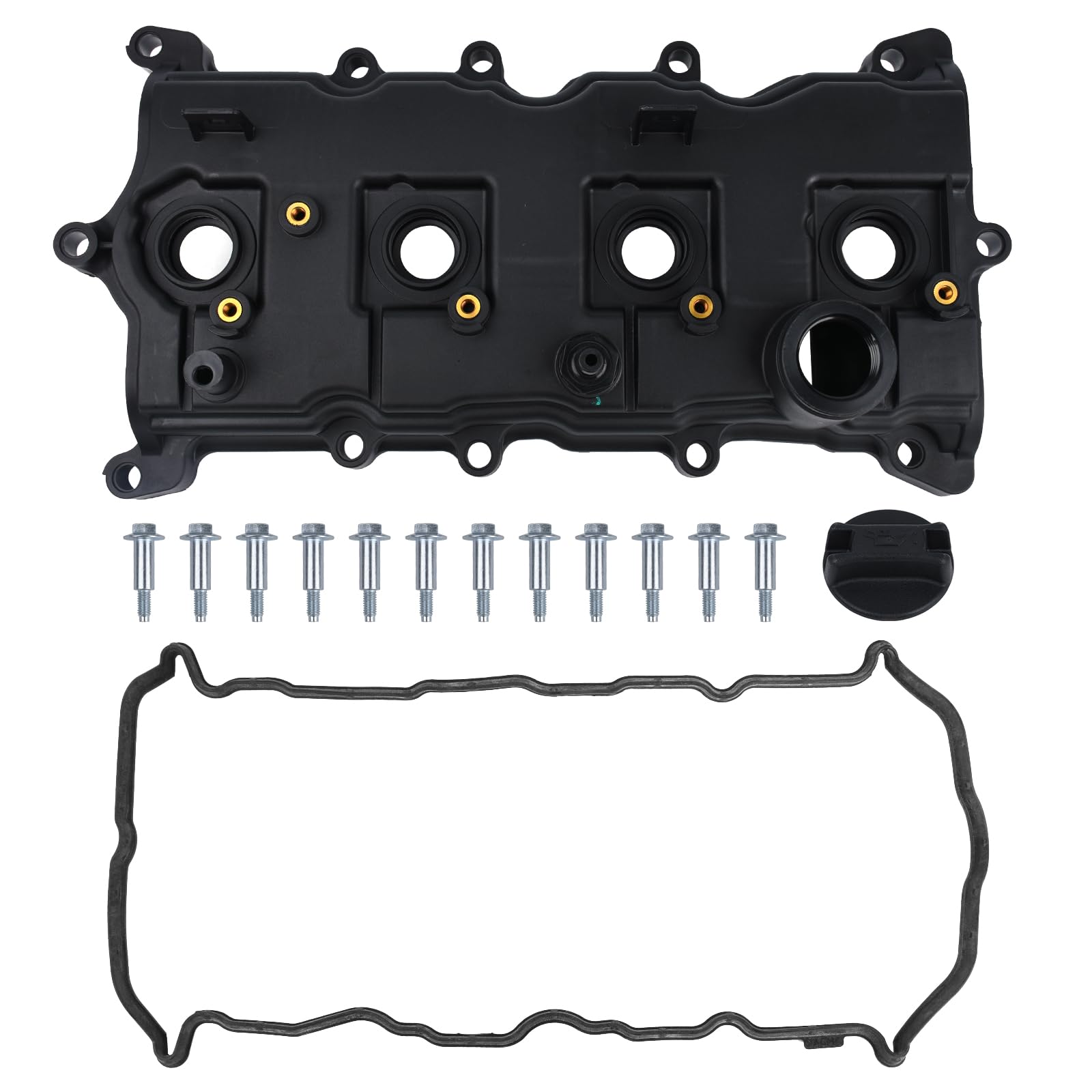 PAROD 13264JA00A Engine Valve Cover w/Gasket Fit for 2007-2012 Nissan Altima, 2013 Altima, 2008-2013 Rogue, 2014-2015 Rogue Sele