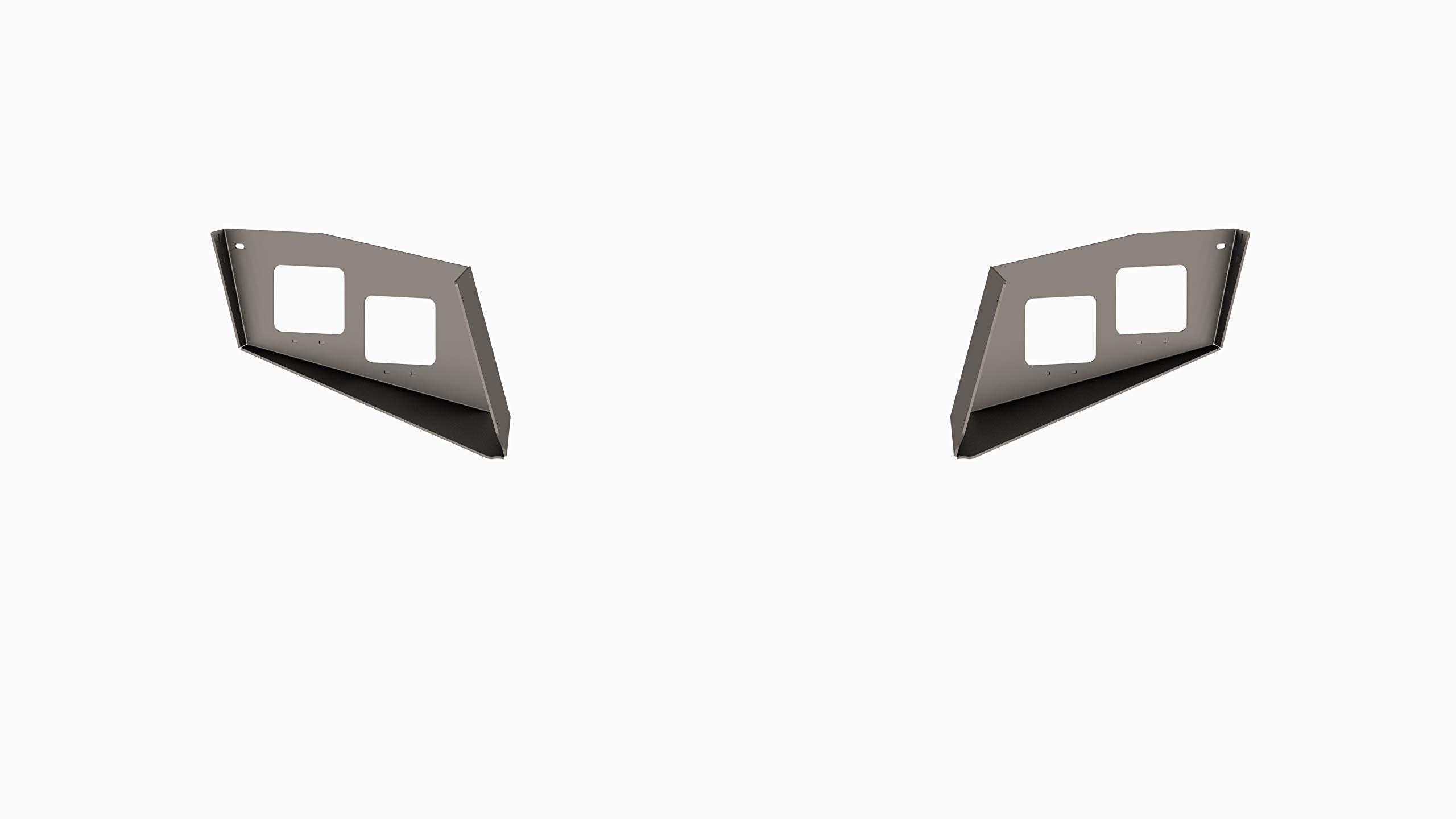 Road Armor - Identity Front Light Pod Dual Cube (Standard Width) - Raw (2Dfp2)