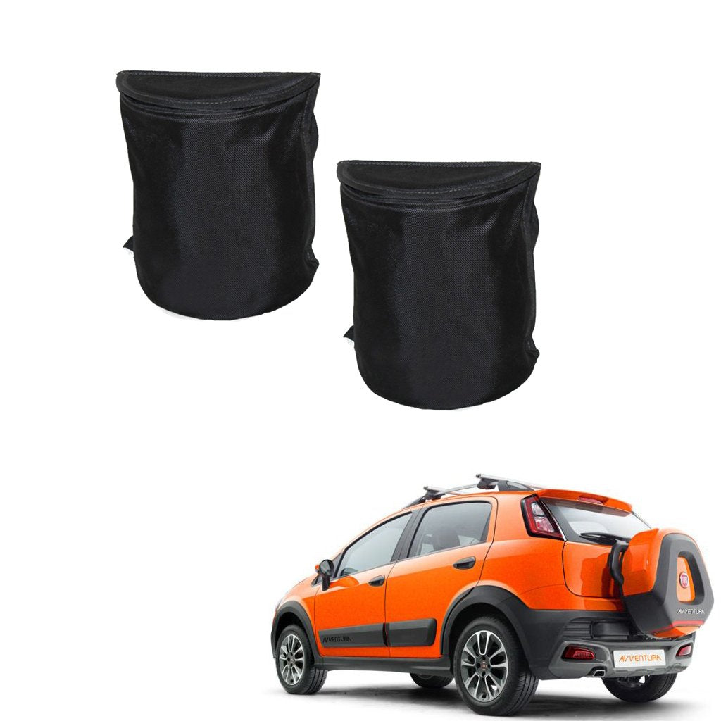 Kozdiko Semi Cylindrical Car Dustbin Set of 2 Pcs for Fiat Avventura