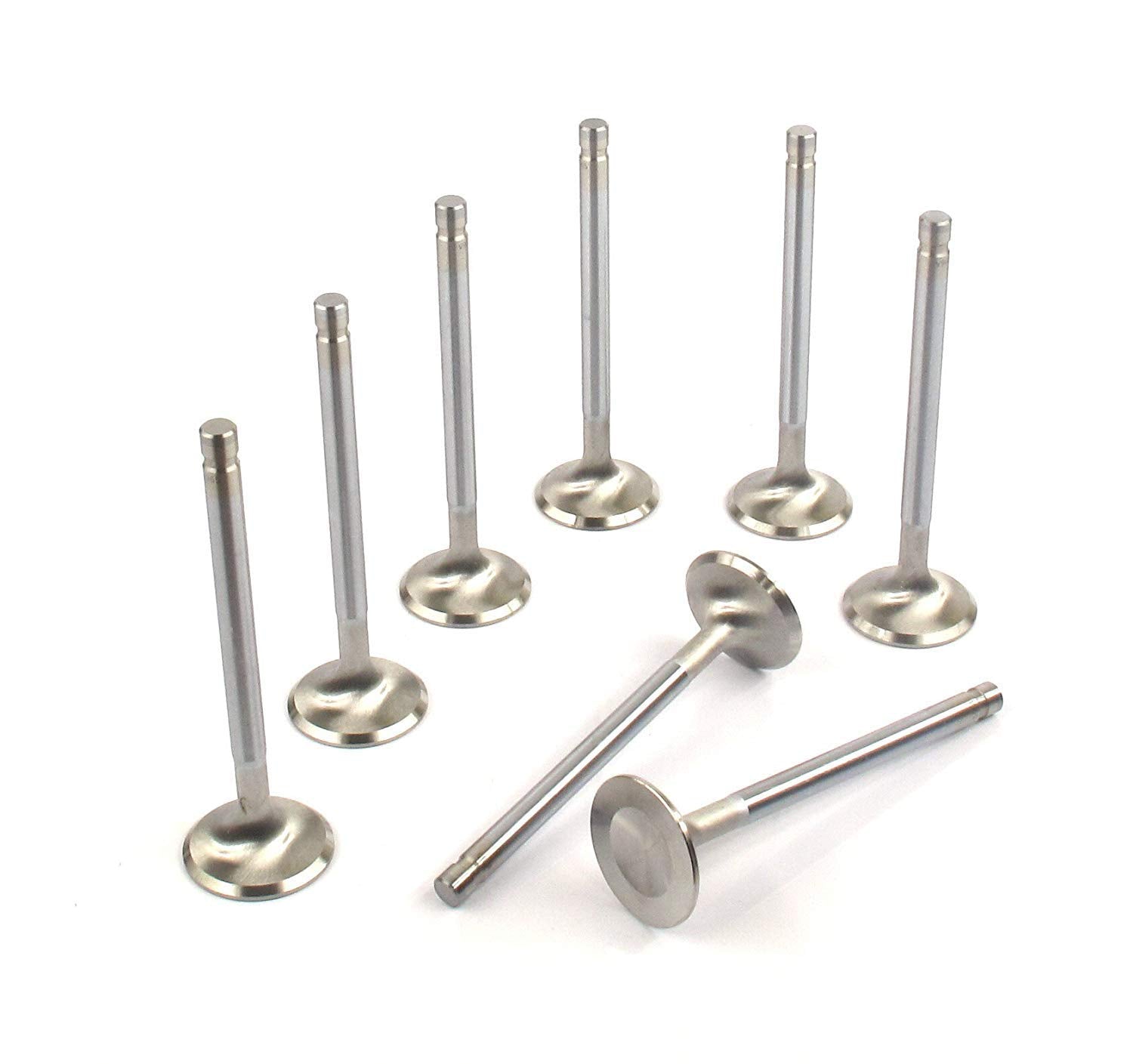 Elgin Stainless Intake Valves Set Of 8 2.02'' Head & Set Of 8 1.60'' Head Diameters Compatible With Chevy 283 327 305 350