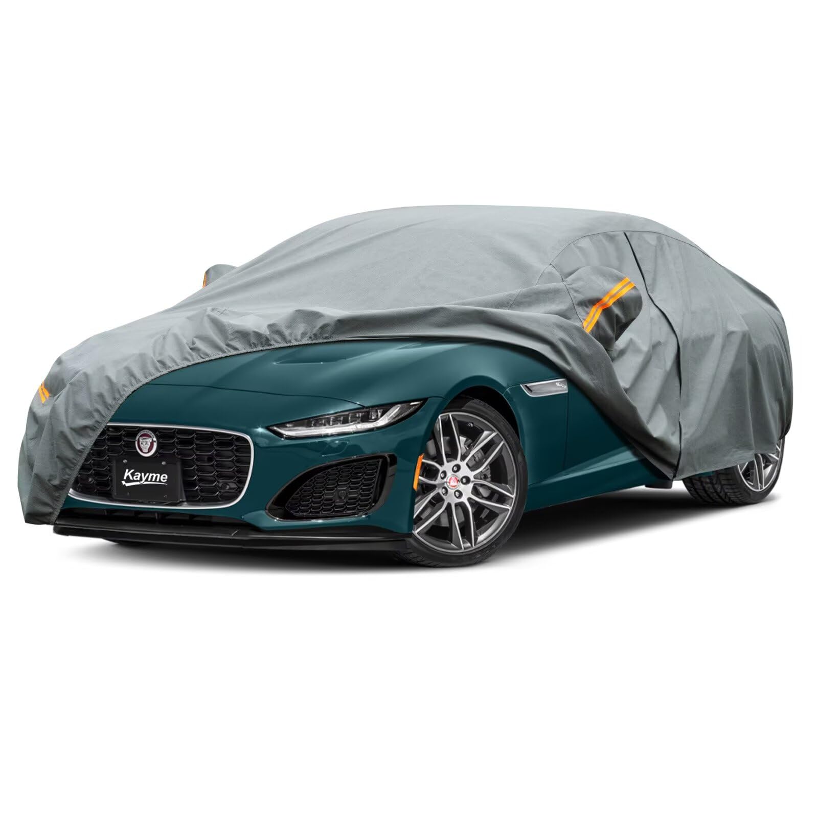 Kayme Heavy Duty Car Cover Custom Fit Cadillac Deville Waterproof All Weather For Automobiles, Full Exterior Covers Sun Rain Uv