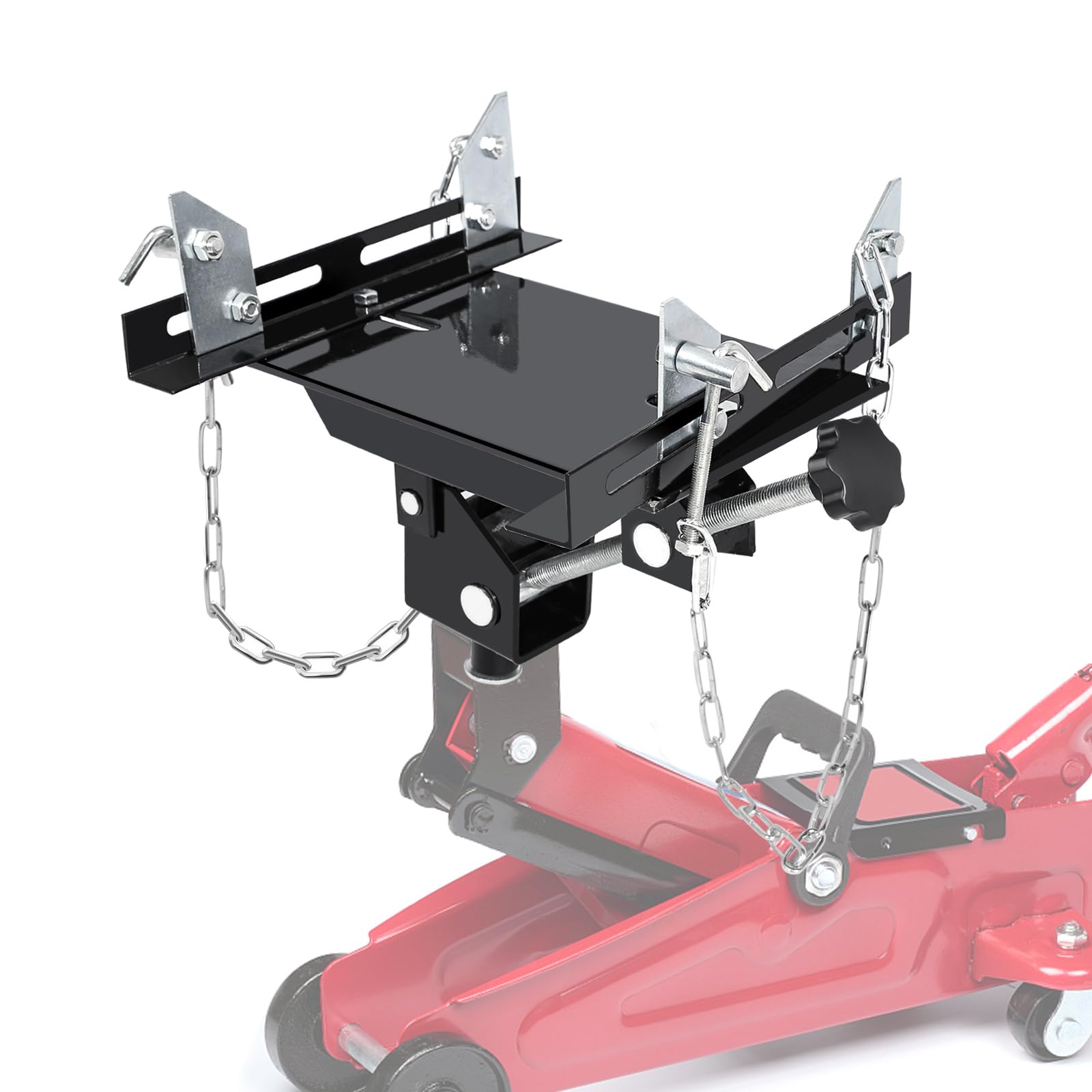 KAFLLA Transmission Jack Adapeter, 1100lbs Gearbox Removal Adaptor for Hydraulic Floor Jack Conversion with 1.17 Removable Saddl