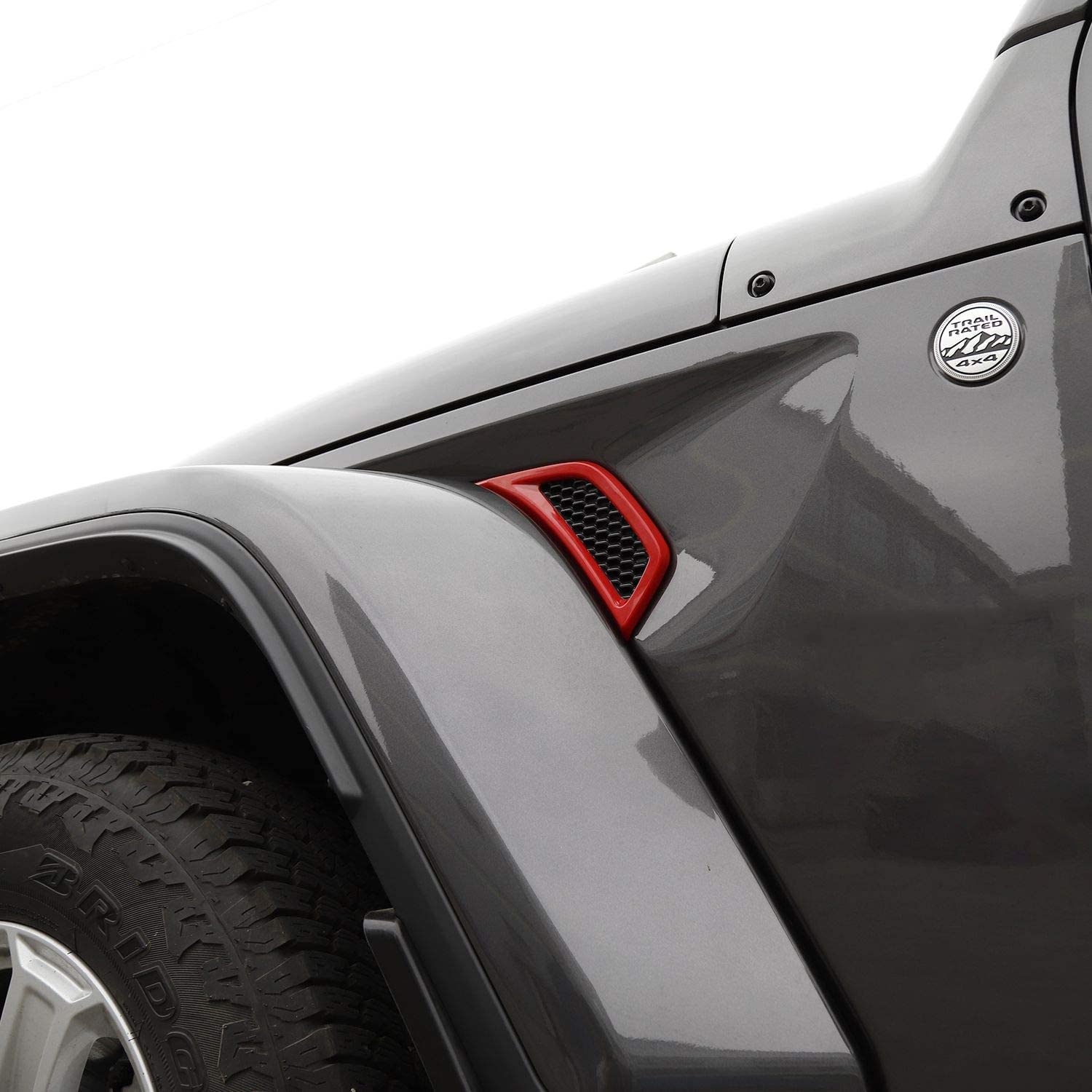 Voodonala for Jeep JL Side Air Conditioning Vent Outlet Decoration Trim for 2018-2024+ Jeep Wrangler JL JLU Gladiator JT, ABS Re