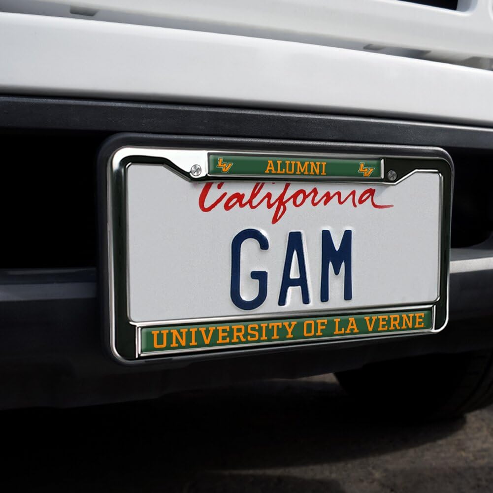 GRAPHICS & MORE University of La Verne Alumni Metal License Plate Frame - Full Size, La Verne Leopards Design