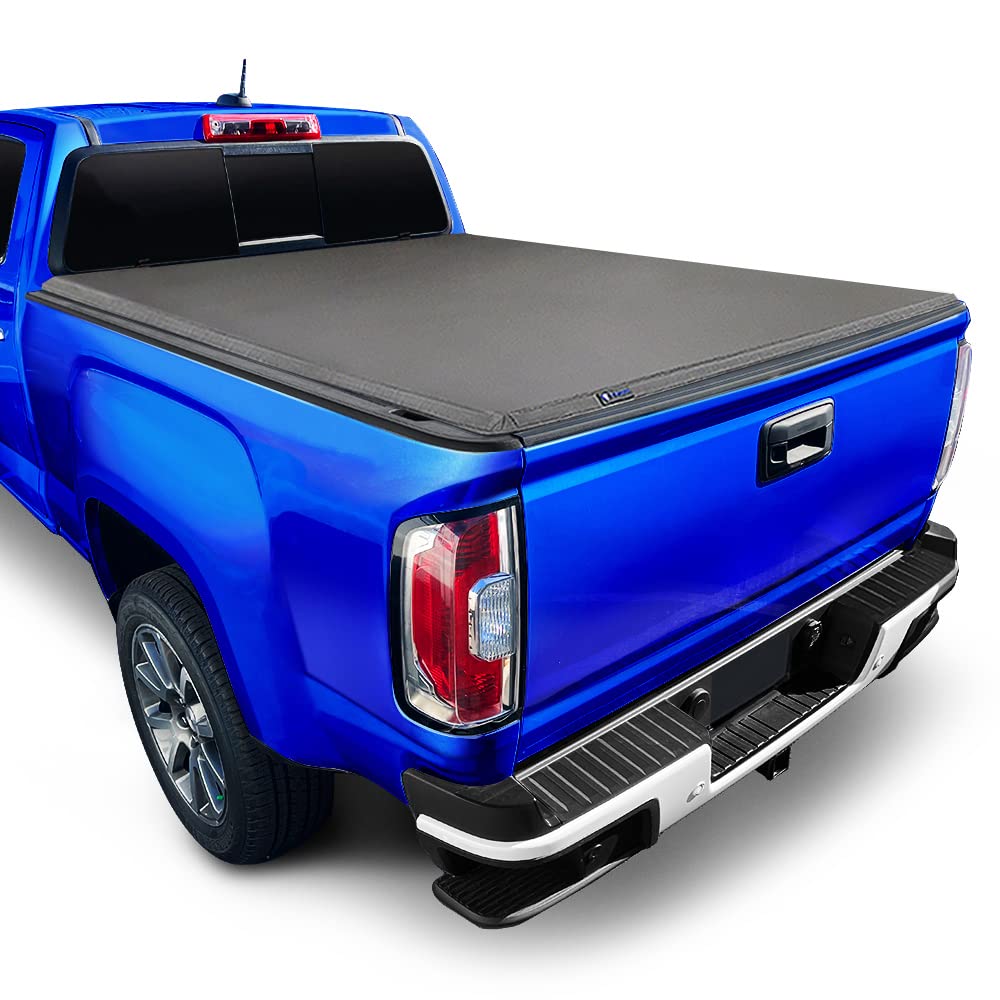 Tyger Auto T3 Soft Tri-Fold Truck Bed Tonneau Cover Compatible With 2004-2012 Chevy Colorado / Gmc Canyon; 2006-2008 Isuzu I350