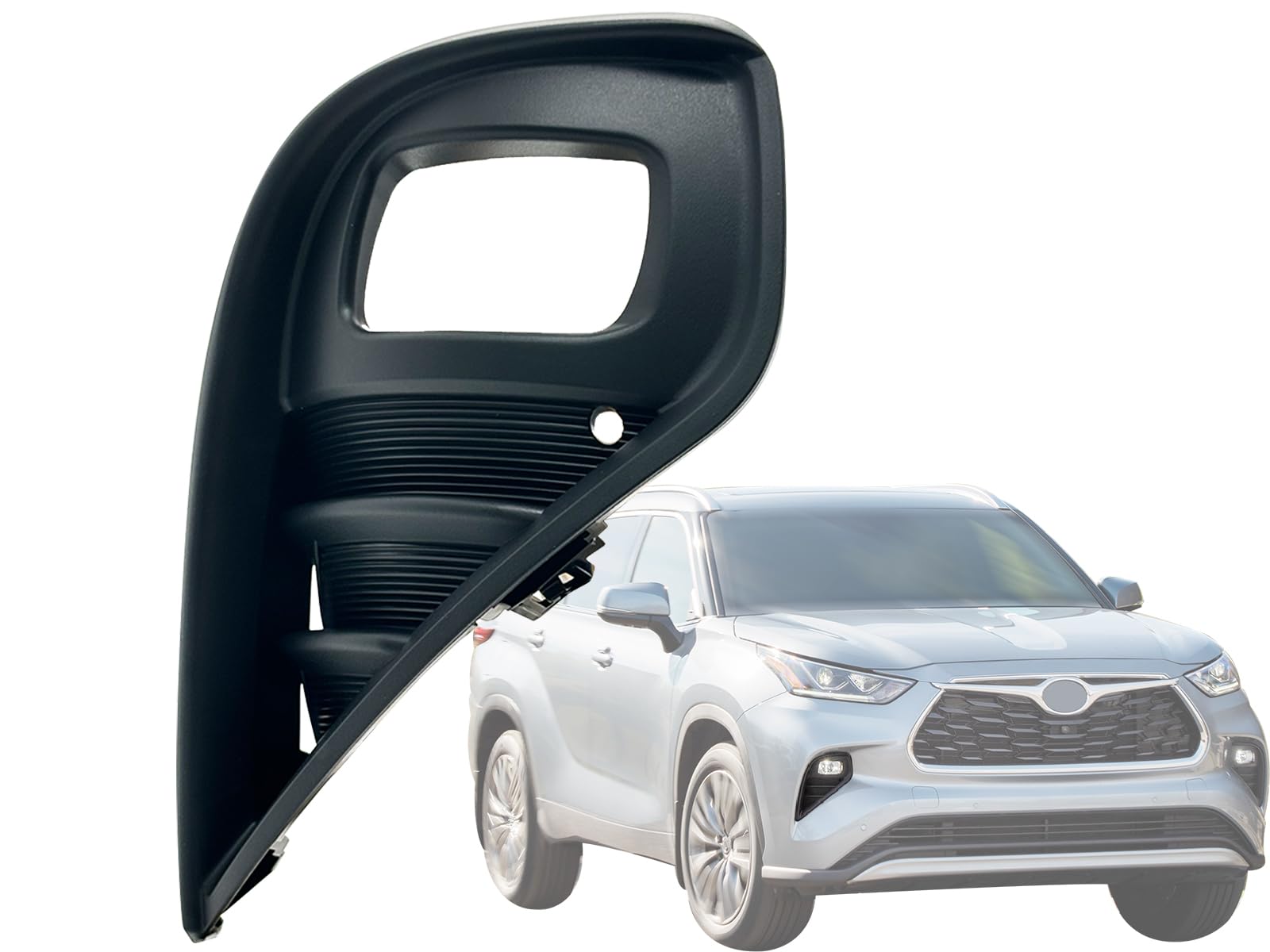 Auto Parts Avenue APA Replacement Front Fog Light Bezel for 2020 2021 2022 2023 Highlander L LE XLE Limited Platinum Hybrid Mode