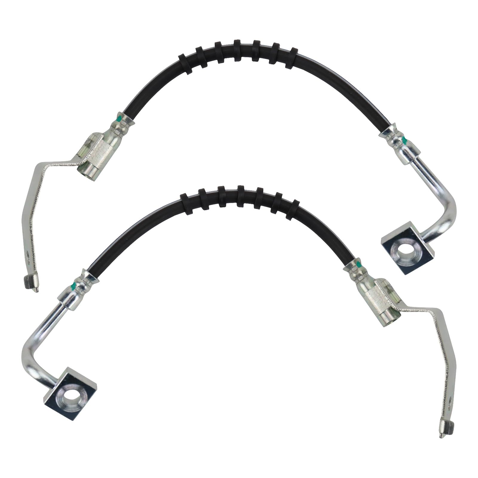 Trq Front Brake Hose Set Compatible With 1999-2002 Ford Crown Victoria 1998-2002 Lincoln Town Car Mercury Grand Marquis