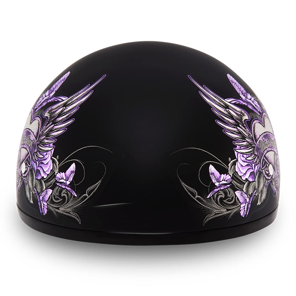 Daytona Helmets Half Skull Cap Motorcycle Helmet - Dot Approved [Wild At Heart] [Xl]