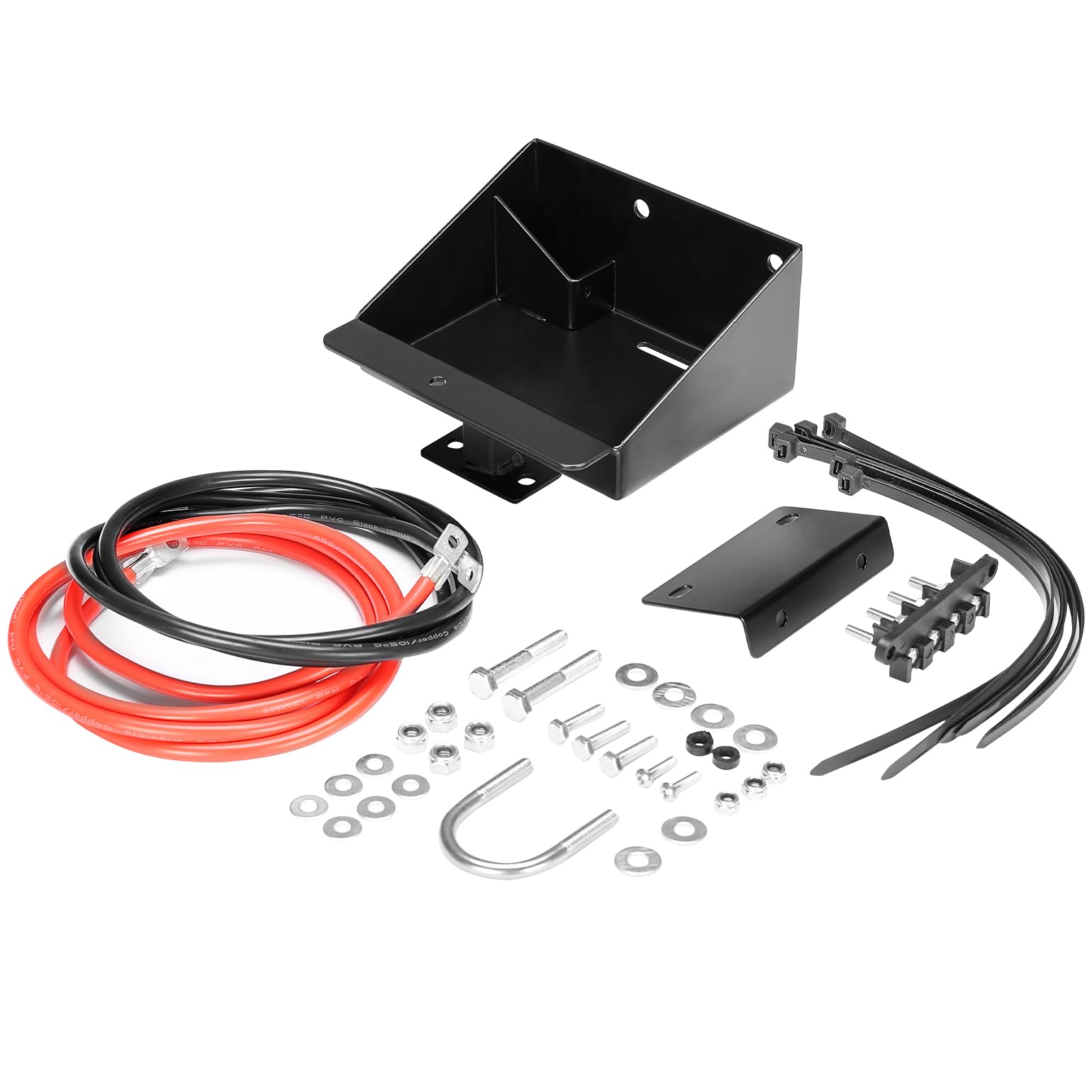KEMIMOTO Battery Relocation Kit Battery Relocate Box Compatible with Polaris Sportsman 450 570 Accessories 2014-2021 with Batter