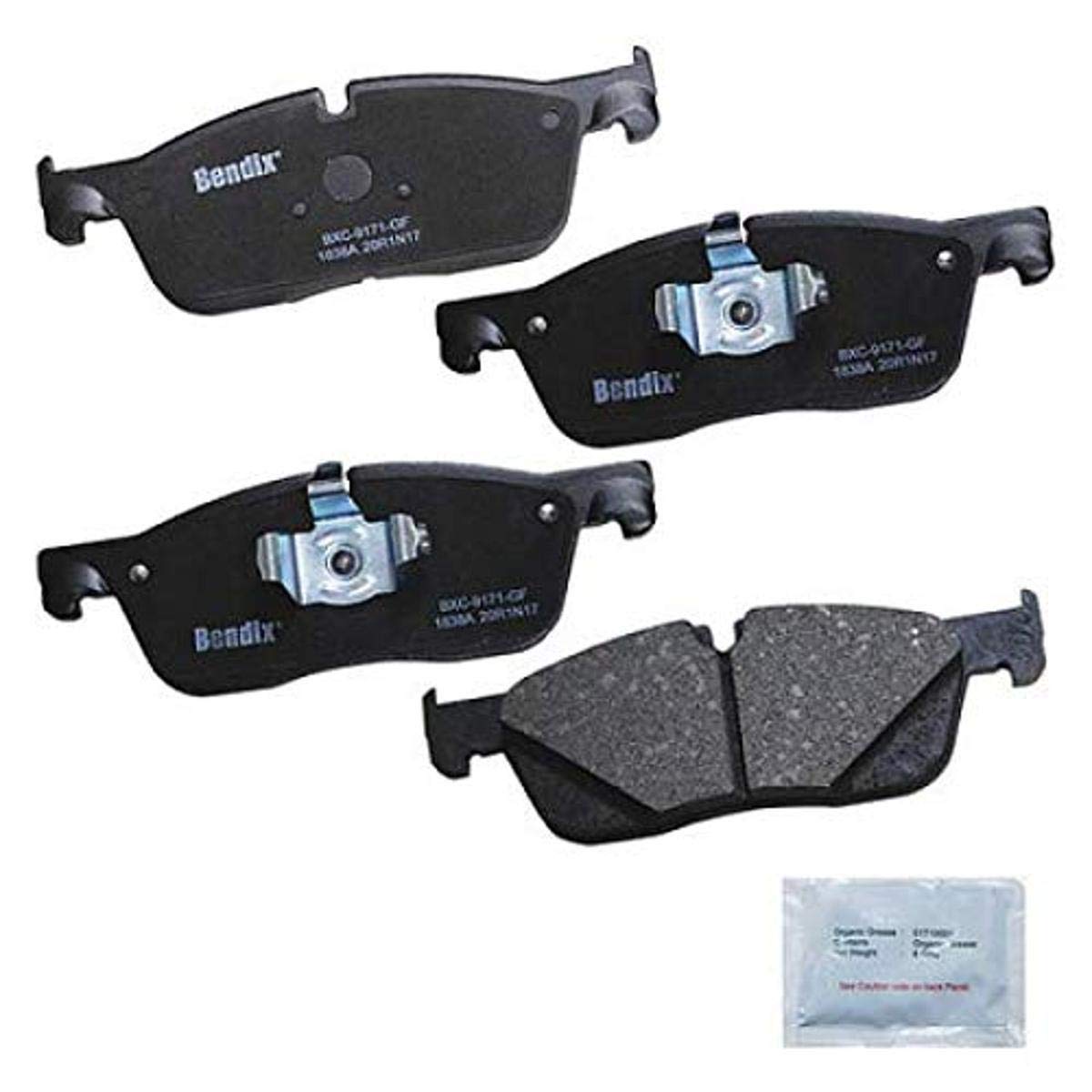 Bendix Priority1 Cfc1838A Ceramic Front Brake Pads For Jaguar F-Pace 2020-2017, Xe 2020-2018, Xf 2020-2017, Land Rover Range Rov