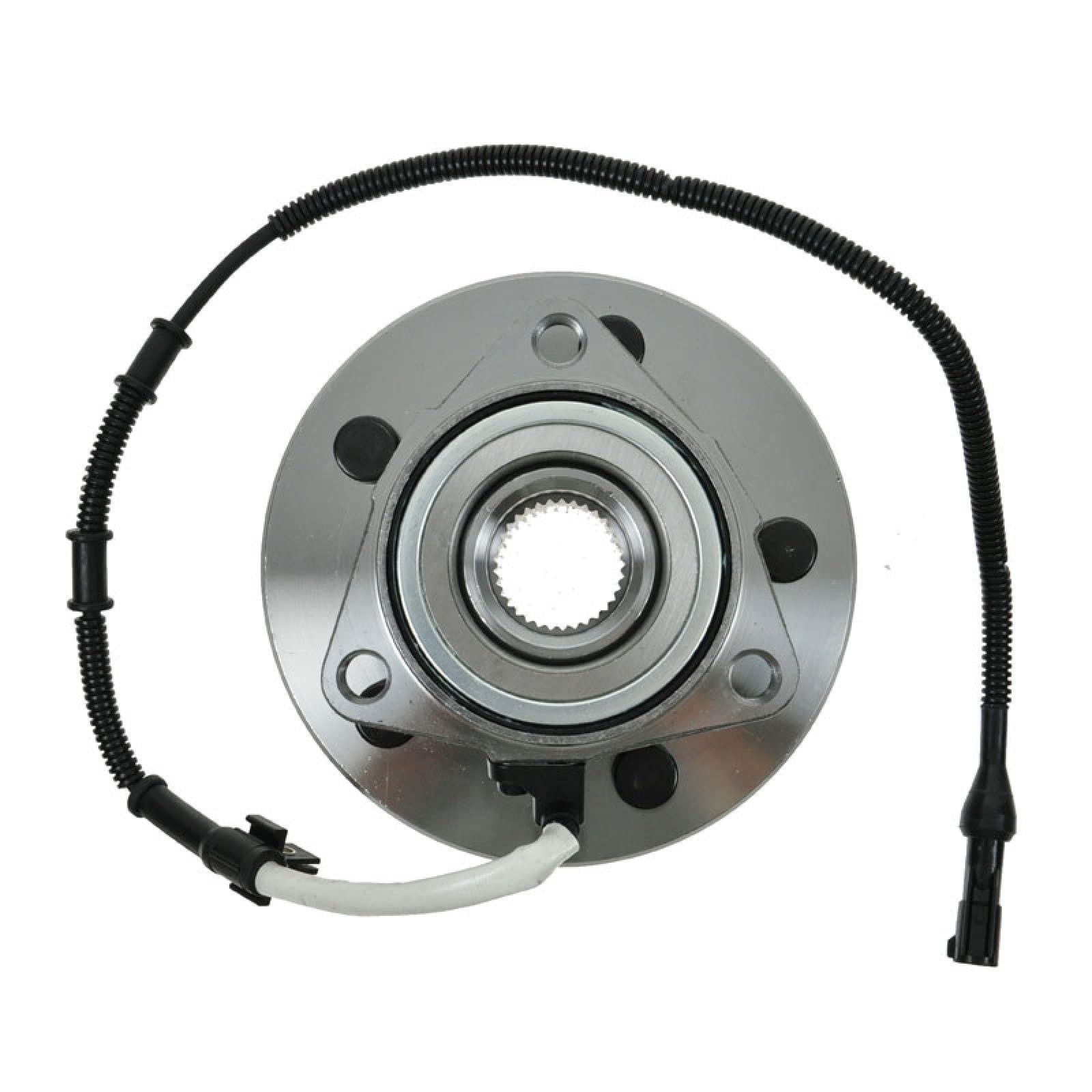 Trq Front Wheel Bearing & Hub Assembly 4Wd With Abs Sensor Compatible With 1997-2000 Ford F-150