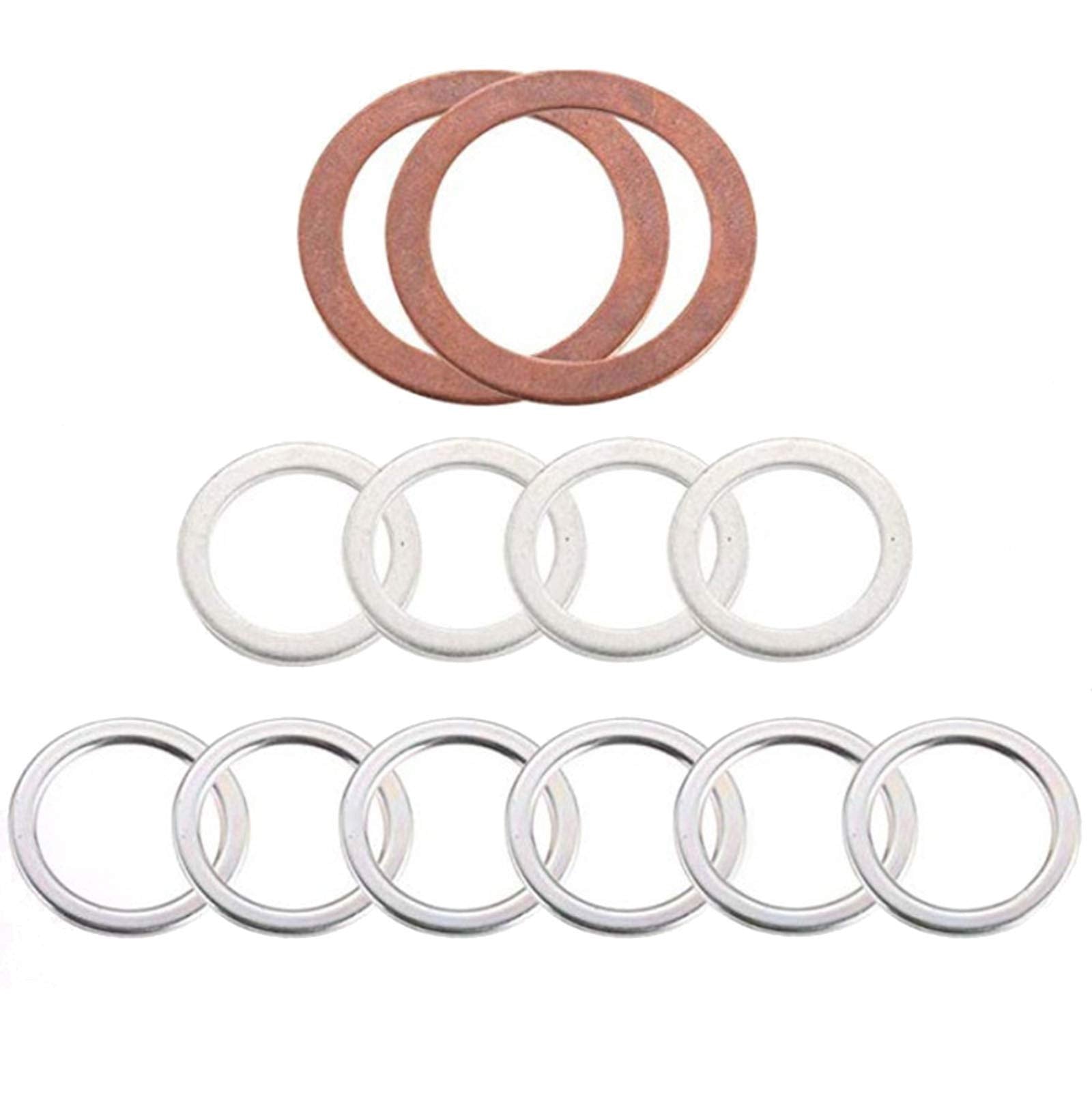 12157-10010 90430-24003 90430-18008 Differential and Transmission/Transfer Case Drain Plug Crush Washers Gaskets Compatible with