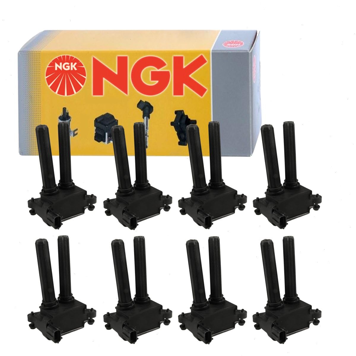 8 pc NGK Ignition Coils compatible with Jeep Grand Cherokee 5.7L 6.1L 6.2L 6.4L V8 2006-2019
