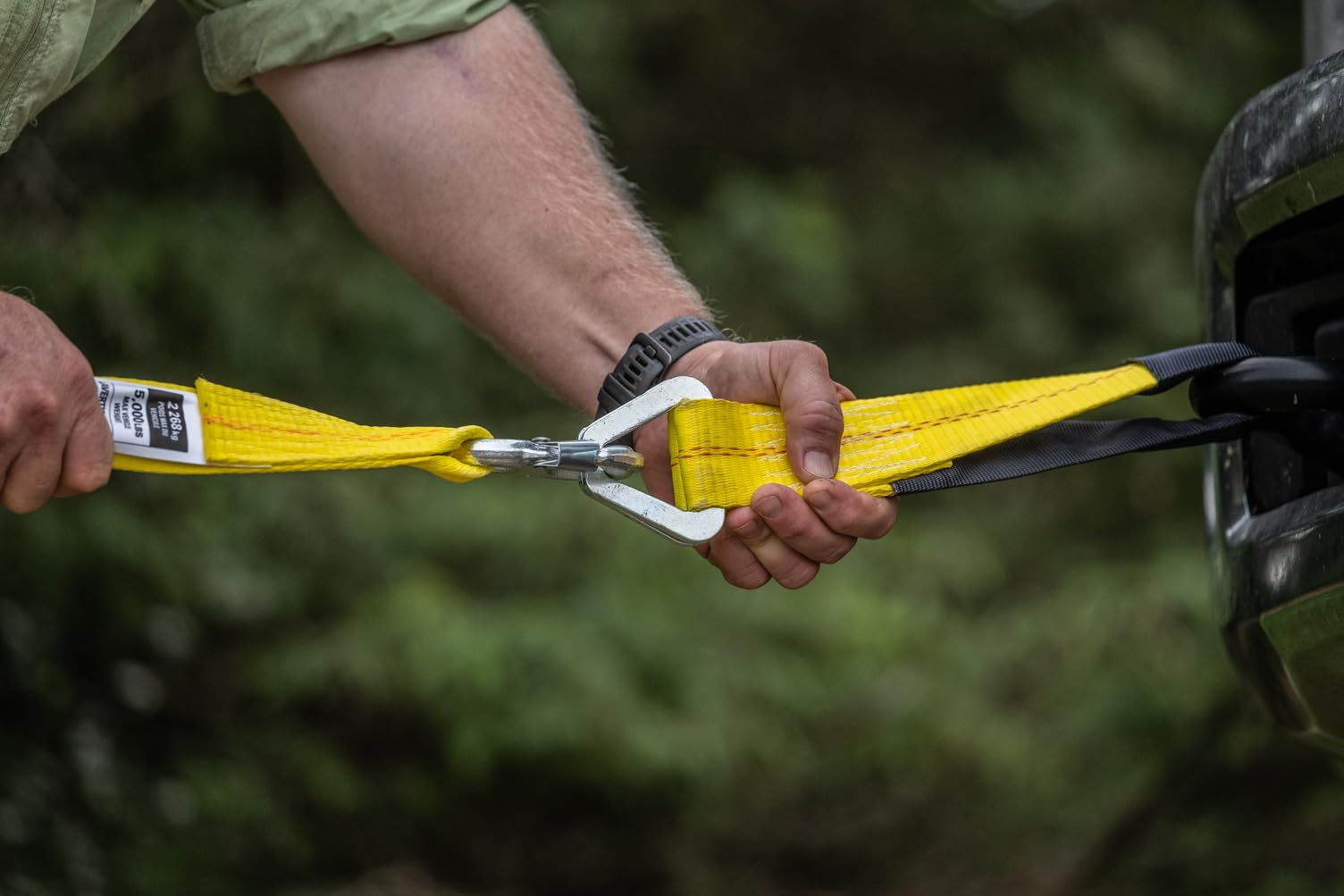 Keeper - 2    X 24    Premium Axle Tie Down Strap With D Rings - 3,333 Lbs. Working Load Limit And 10,000 Lbs. Break Strength,On