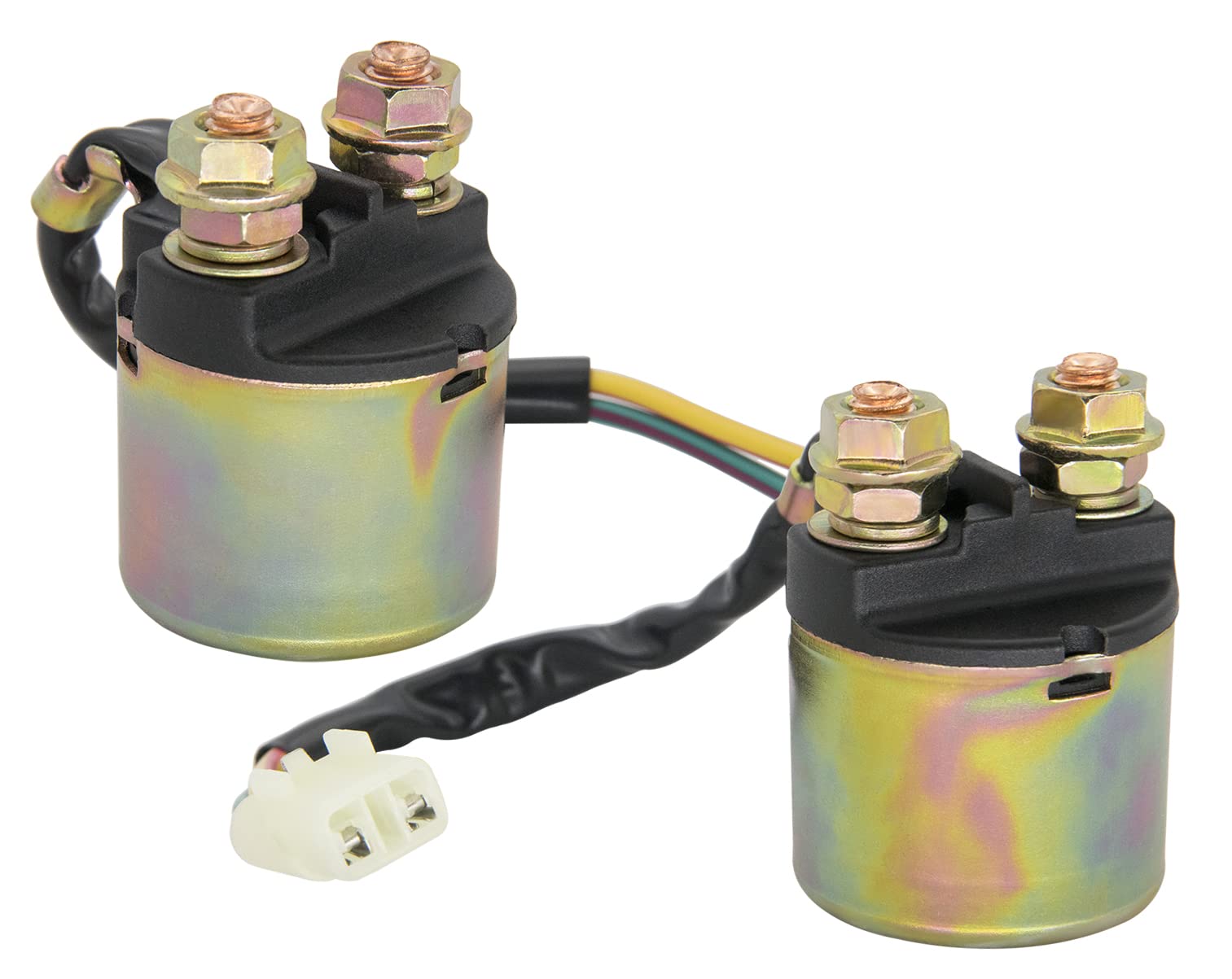 2Pcs Starter Solenoid Relay Compatible For Honda Trx90 Trx300 Trx350 Trx400 Trx420 Trx450 Trx450Es Trx500 Trx650 Trx680 Fourtrax