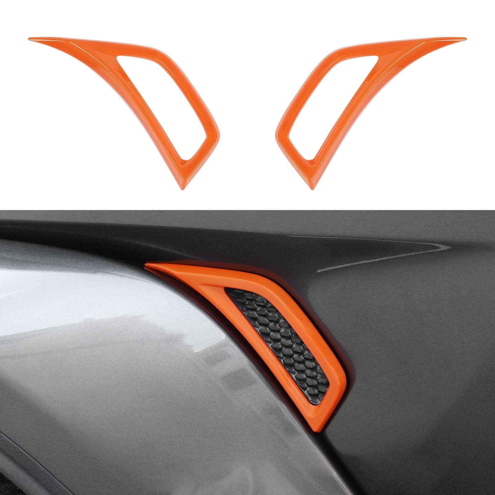 Voodonala For Jeep Jl Abs Side Air Conditioning Vent Outlet Decoration Trim For 2018-2025 Jeep Wrangler Jl Jlu Gladiator Jt 4Xe