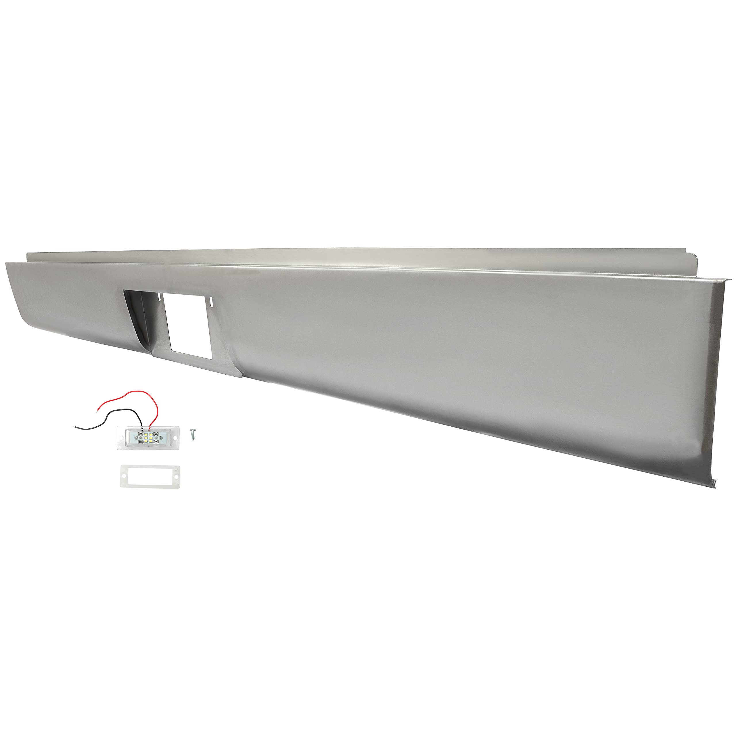 KUAFU Roll Pan for 1972-1993 Dodge D100 150 250 Trucks, Large, Alloy Steel, Bare-metal, Model BL1233
