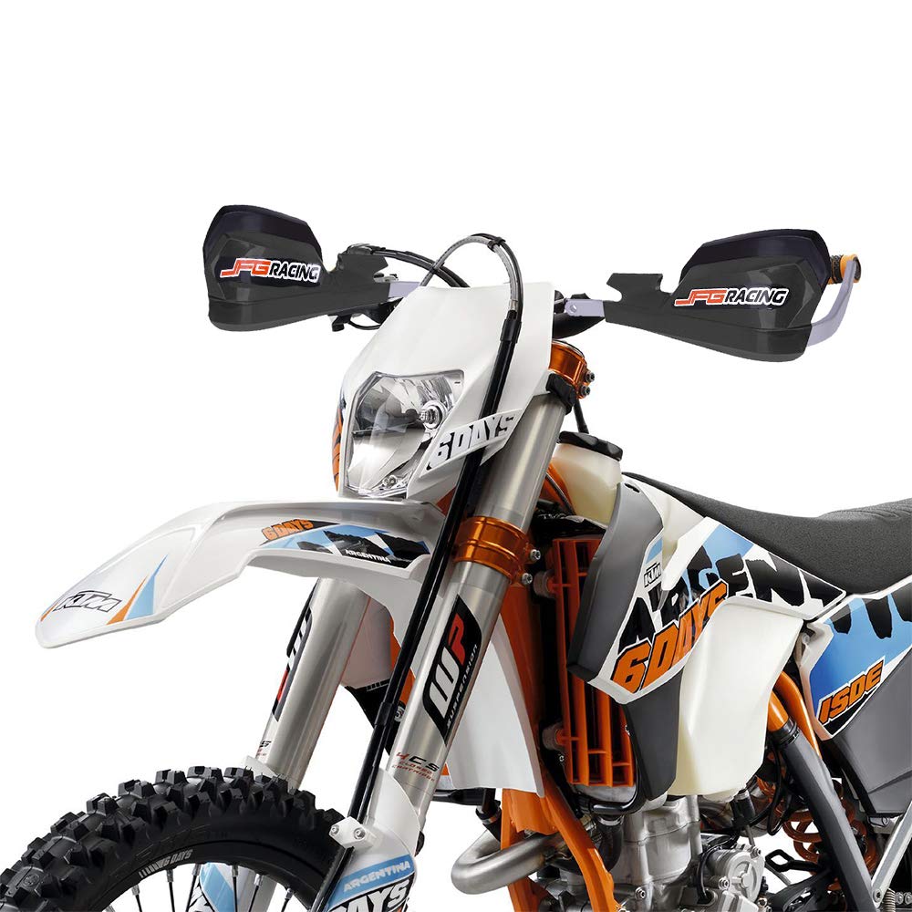 Jfg Racing Handguards Dirt Bike Hand Guards - Universal For 7/8In And 1 1/8In Handlebar - For Dirt Bike For Motocross Enduro Supermoto(Black)