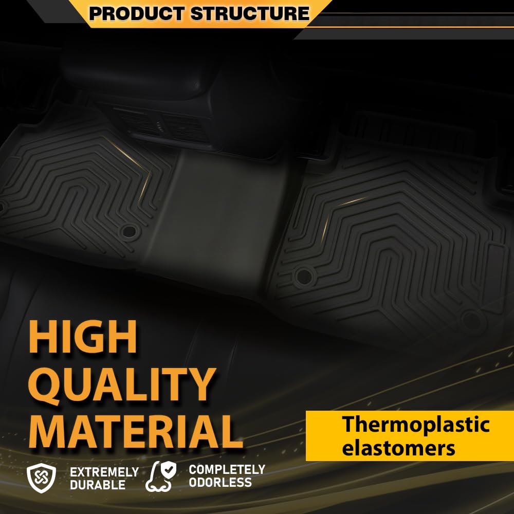 G-PLUS TPE Floor Mats Compatible with Honda CRV 2023 2024 2025 (Include Hybird) All Weather Full Cover Protection Floor Liners A