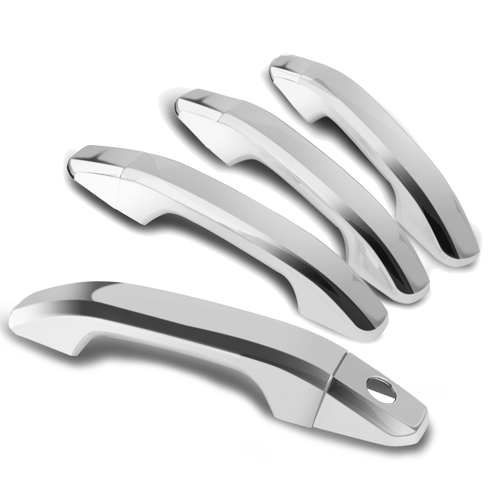Tutor Auto Chrome Door Handle Covers Compatible with Chevrolet Silverado Tahoe Suburban Avalanche, GMC Yukon Sierra, Cadillac Es